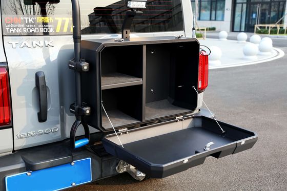 Off-road Nuovo design Power Coating Wrangler Tailgate Box di stoccaggio esterno per il serbatoio 300 BJ40 per il Wrangler JL JK Tank 300 BJ40