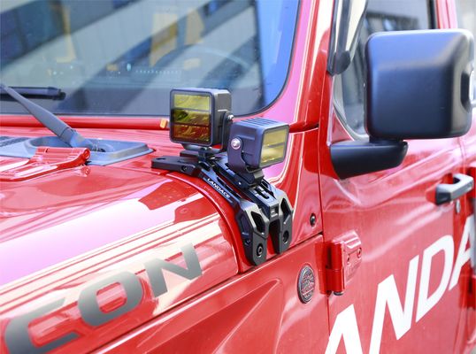 JEEP 2021- Wrangler Light Mounting Brackets CNC lavorato con lega di alluminio resistente