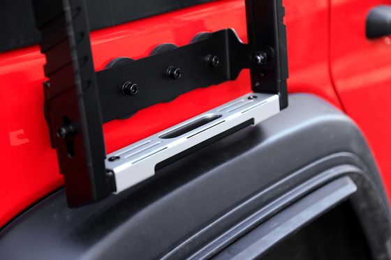SUS304 4x4 Offroad Accessori Wrangler JL Nero Car Roof Rack Montato Scala laterale metallica per Jeep