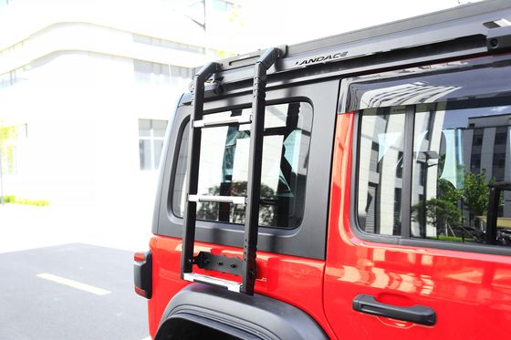 SUS304 4x4 Offroad Accessori Wrangler JL Nero Car Roof Rack Montato Scala laterale metallica per Jeep