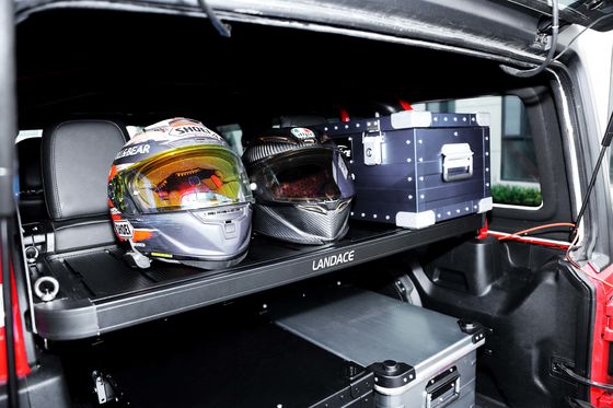Baule montato scaffalatore posteriore per Jeep Wrangler interni accessori personalizzati baule