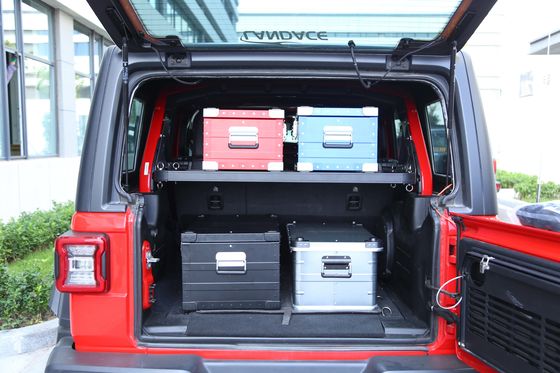 Baule montato scaffalatore posteriore per Jeep Wrangler interni accessori personalizzati baule