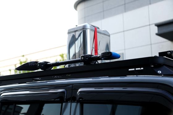 Serbatoio per bagagli a basso profilo in lega di alluminio nero 4X4 300 accessori