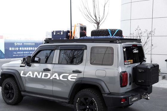 Serbatoio per bagagli a basso profilo in lega di alluminio nero 4X4 300 accessori