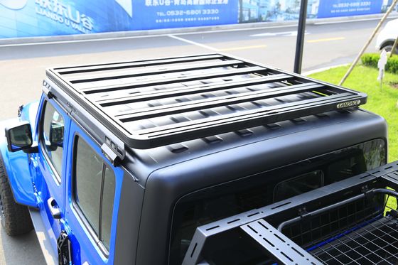 Off-road Gladiator JT Leggio di alluminio Roof Car Rack Cross Bar Platform 4X4 per Jeep 25KG