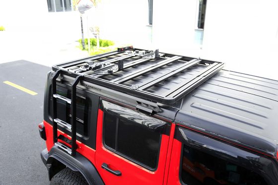 Pezzi di ricambio per autoveicoli fuori strada Scala laterale rivestita in polvere nera di acciaio per WranglerJK di Landace