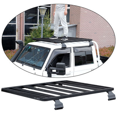 Roof Mount Black Aluminum Alloy Rack per bagagli LC79 Spazio risparmio e durevole