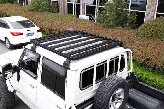 Roof Mount Black Aluminum Alloy Rack per bagagli LC79 Spazio risparmio e durevole