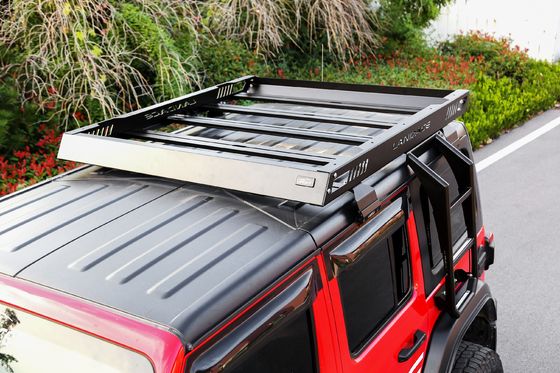 Top- AL6063 SS304 4X4 Legatura di alluminio Top Roof Rack Cargo Carrier per Jeep Wrangler JL