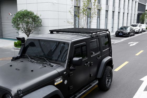 Capacità di carico 200 kg Roof Mount Off-Road Aluminium Roof Rack per 4 porte Wrangler JK