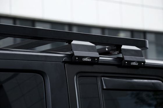 Jeep Wrangler JK Gutta Clamping Montaggio Aluminico Leggio Roof Rack Bagaglio Bracket Gear Piattaforma