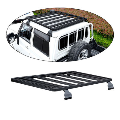 LC79 Rack nero per il tetto di un'auto con lega di alluminio resistente alla corrosione e alla ruggine