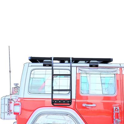ISO9001/TS16949 Scala a piedi laterale nera e rossa certificata per il 2019-2022 Rubicon Wrangler JL