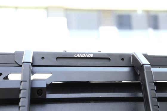 Rack per il tetto in acciaio inossidabile estensione e scala laterale per Jeep Wrangler JL Finitura nera
