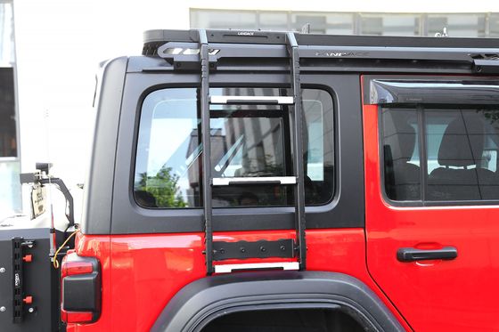 2023 Design Stainless Steel 304 Side Ladder per Jeep Wrangler JL 4x4 Car Flat Roof Rack