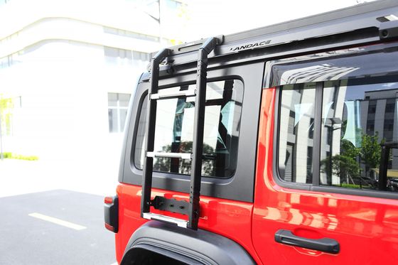 Roof Mount 4*4 Offroad Auto Auto Parts Steel Black Roof Rack con 2 scale laterali per Jeep Wrangler Jl