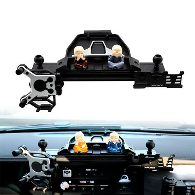 Supporto per console centrale in lega di alluminio nero per accessori interni fuoristrada JEEP 4x4