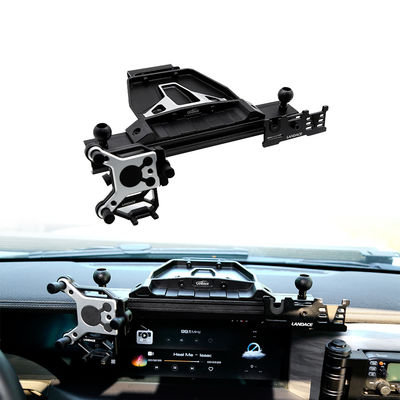 Supporto per console centrale in lega di alluminio nero per accessori interni fuoristrada JEEP 4x4