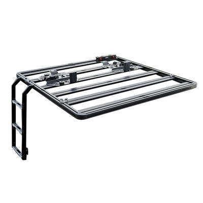 Scala laterale off-road 4x4 rivestita in polvere per piattaforma piatta universale