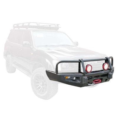 Migliora l'aspetto e le prestazioni della tua Toyota LC100 con questo paraurti anteriore 4x4 Bull Bar