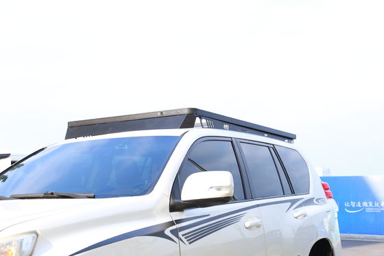 Piattaforma piatta in alluminio con rivestimento in polvere di colore nero per il progetto del sistema di scaffalature per tetto 4Runner
