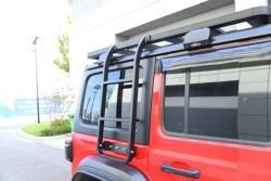 Jeep Wrangler JL JK Q235-8 Nero 4x4 Veicolo Alto Scala laterale Scala laterale Kit di ristrutturazione della parete