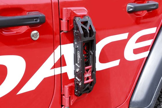 Scala di porta laterale in lega internazionale di alluminio nera per Jeep Wrangler High- Black