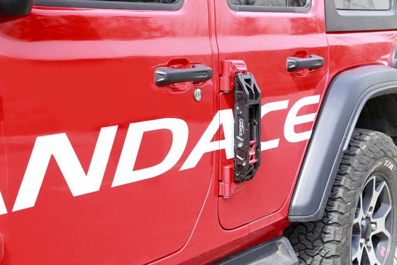 Scala di porta laterale in lega internazionale di alluminio nera per Jeep Wrangler High- Black