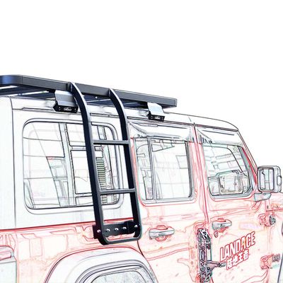 JEEP Wrangler JL JK Roof Rack Car Rear Ladder in stile meccanico per veicoli 4X4