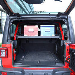Off Road Alumini Jeep Wrangler JL Cargo Storage Rack con tavolo elegante e pratico