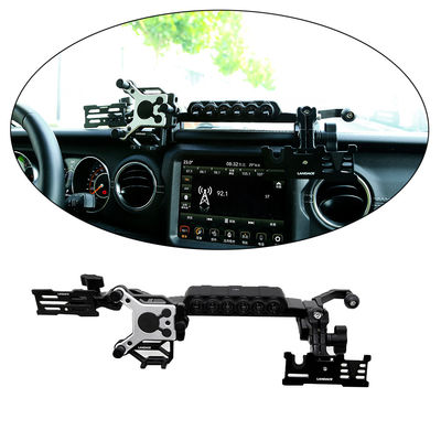 2018-4x4 Accessori per veicoli Console centrale in lega di alluminio supporto per telefono cellulare per Jeep