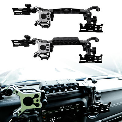 2018-4x4 Accessori per veicoli Console centrale in lega di alluminio supporto per telefono cellulare per Jeep