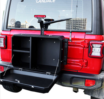 Wrangler JL Off Road Aluminico Jeep Portale posteriore esterno Scatola di stoccaggio Dimensioni 700x450x317mm
