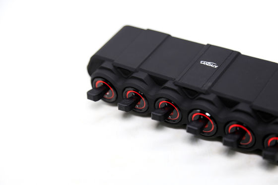 6 pannello di commutazione del gruppo sistema di relè elettronico con scatola di controllo del circuito scatola di relè del fusibile impermeabile cablaggio di imbracatura adesivi di etichette