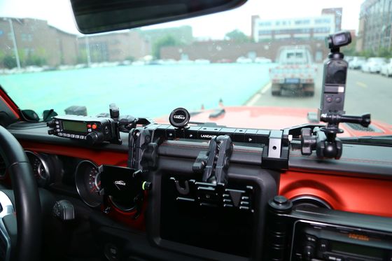 JEEP Car Fitment Console di centro in lega di alluminio per portatelefoni nero