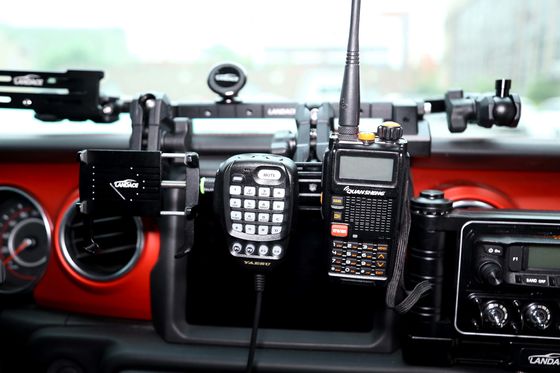 JEEP Car Fitment Console di centro in lega di alluminio per portatelefoni nero
