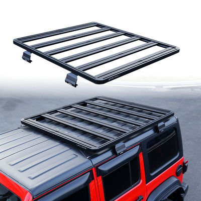 2000*1425*55mm Rack per il tetto in lega di alluminio nero per prestazioni durature Wrangler