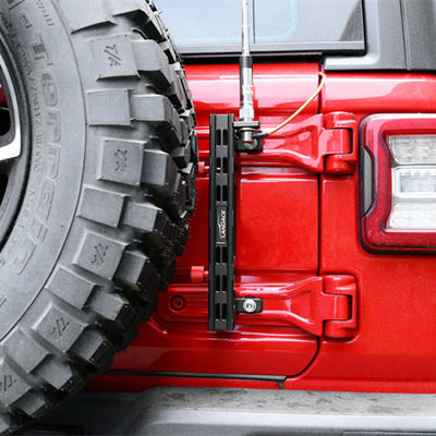 Portante per palo di bandiera in lega di alluminio e supporto per filo radio per Jeep Wrangler JL Gladiator