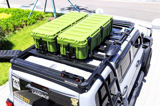 Sistema di estensione di scaffalature per tetto di auto Scala laterale Portatore radio per veicoli con rivestimento in polvere