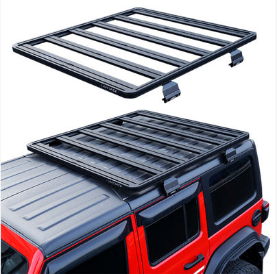 Scaffale per tetto in alluminio per Jeep Wrangler Processo di taglio laser Rivestimento in polvere UV stabile