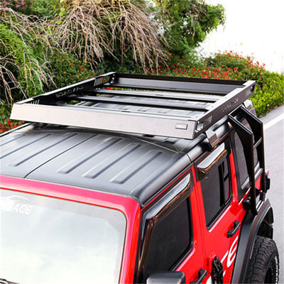 JEEP 4x4 Leggio di alluminio Car Roof portabagagli Piattaforma Roof Rack Basket per JK JL TJ