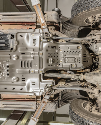 Piastra di scarico del tubo di scarico JL Wrangler rivestito in polvere nera personalizzata 2018-2019 anno