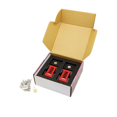 Finitura di superficie di anodizzazione dura JL Hood Locks Kit per Jeep Wrangler Legatura di alluminio