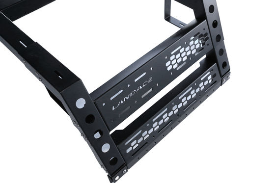 Tenda auto Multifunzione vasca registratore regolabile e rivestimento in polvere nera per tetto 4x4
