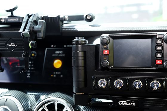 Accessori per veicoli fuoristrada rosso Console centrale in lega universale di alluminio Pannello di interruttore della stazione radio del veicolo
