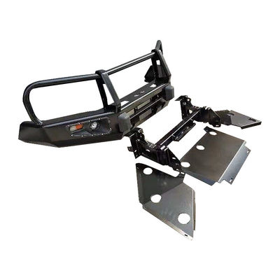 Off-road Winch Bull Bar Placca del paraurti anteriore con luce a LED e vassoio di montaggio Toyota Tocama