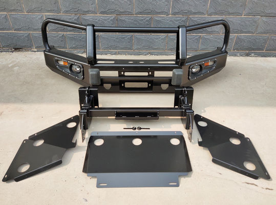 Off-road Winch Bull Bar Placca del paraurti anteriore con luce a LED e vassoio di montaggio Toyota Tocama