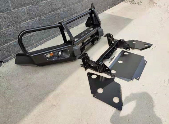 Off-road Winch Bull Bar Placca del paraurti anteriore con luce a LED e vassoio di montaggio Toyota Tocama