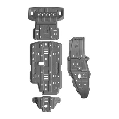 Piastre di protezione motore di protezione sotto carrozzeria grigio alto per Mitsubishi Pajero V93 V97