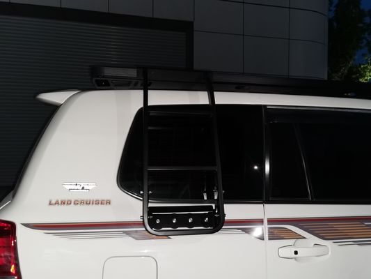 Leggio di alluminio nero universale TOYOTA LAND CRUISER LC200 Reggi di tetto auto lunghi con tetto a copertura solare